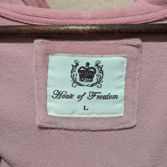 House Of Freedom Soft Pink Track Suit ZipUp Hoodie - Picture 4 of 6
